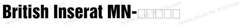 British Inserat MN字体转换